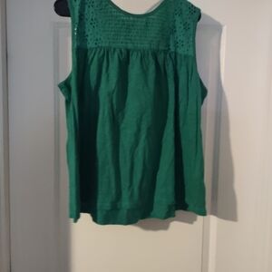 St. John's Bay Green Short Sleeve Top
